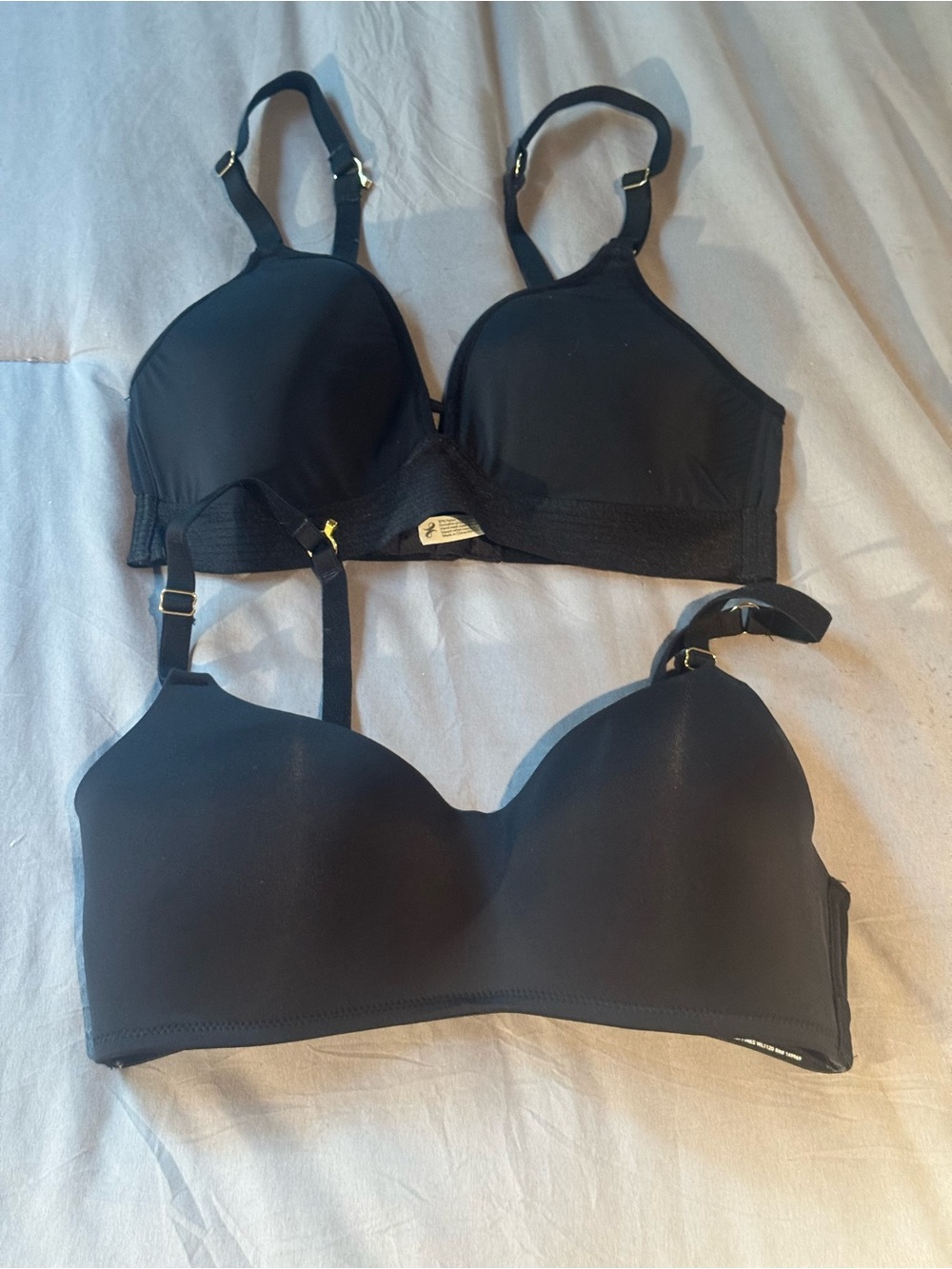 Lively Black Wireless T-Shirt Bras, Pack of 2, 34B